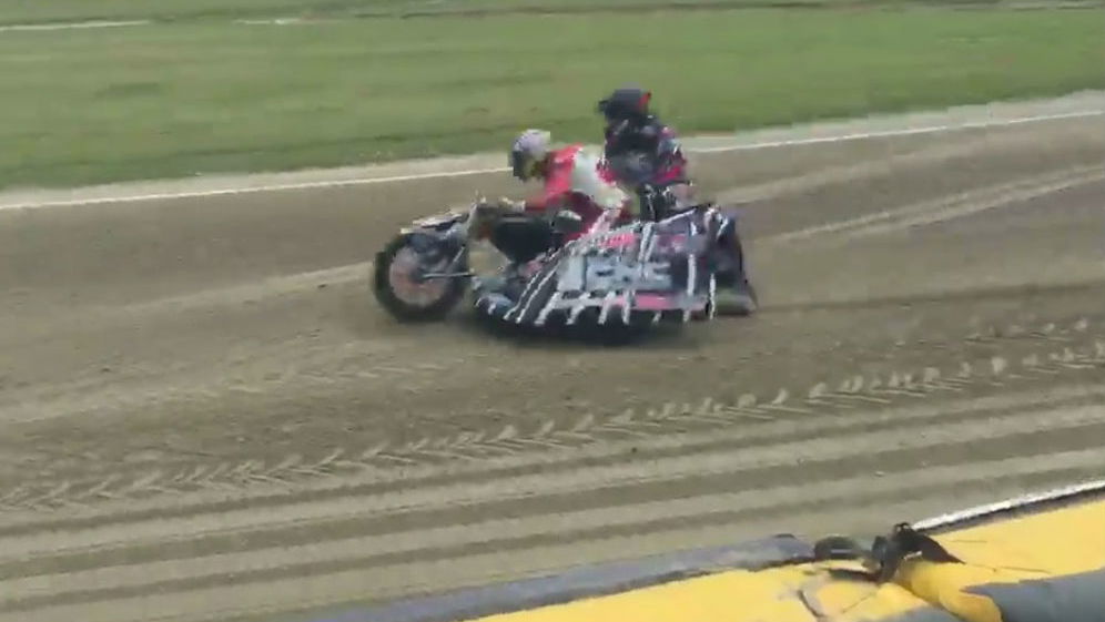 Video: Guy Martin tries sidecar speedway for a dare